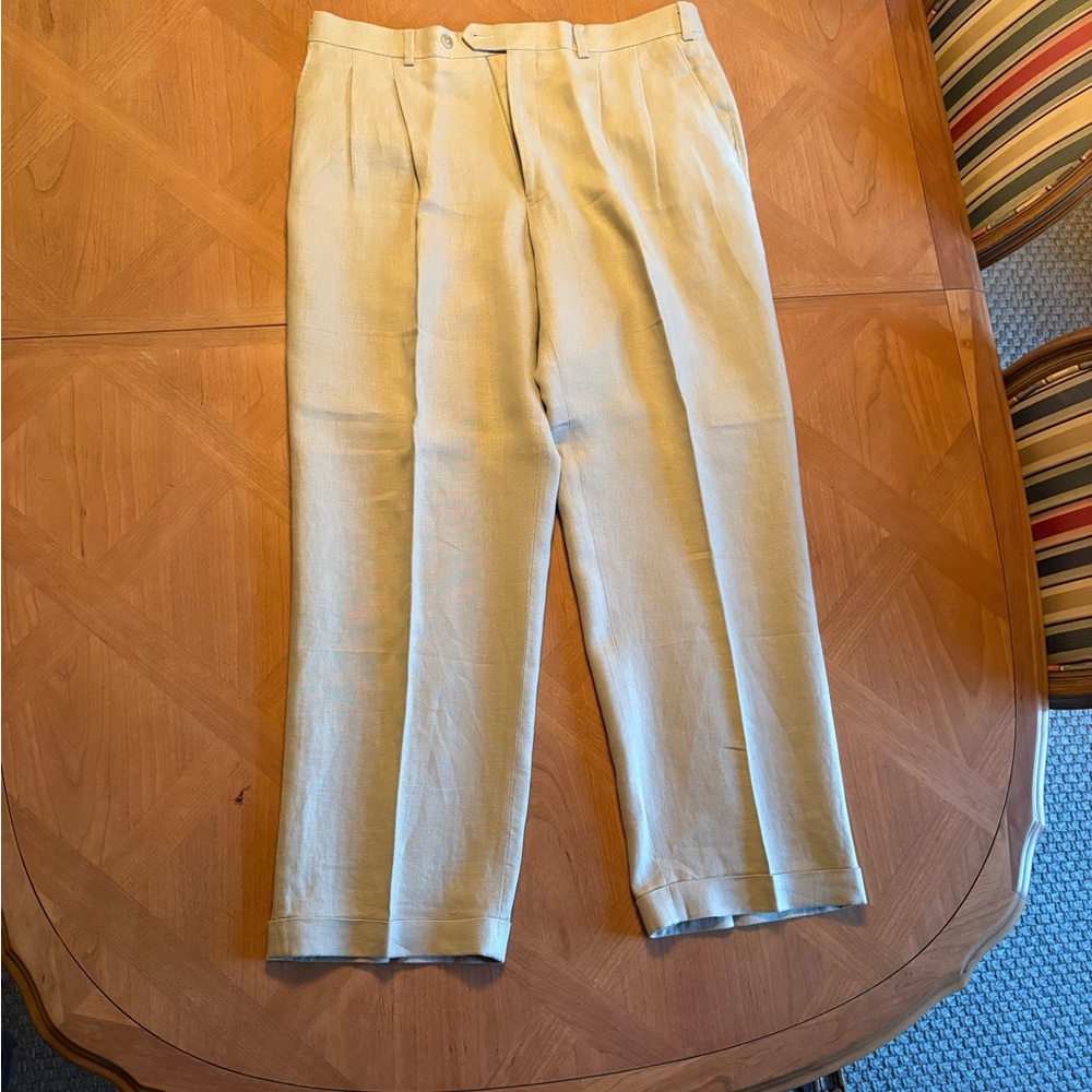 Ralph Lauren Men's Linen Tan Pants